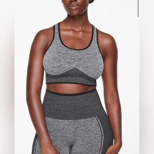 ThirdLove Flex Seamless Racerback Sports Bra in Heather Gray
